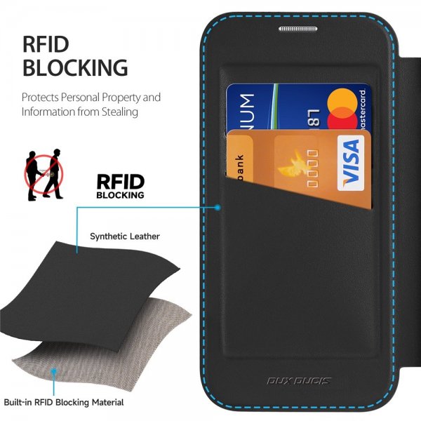 Dux Ducis iPhone 17 Pro Max -suojakuori Skin X Pro Series MagSafe, musta