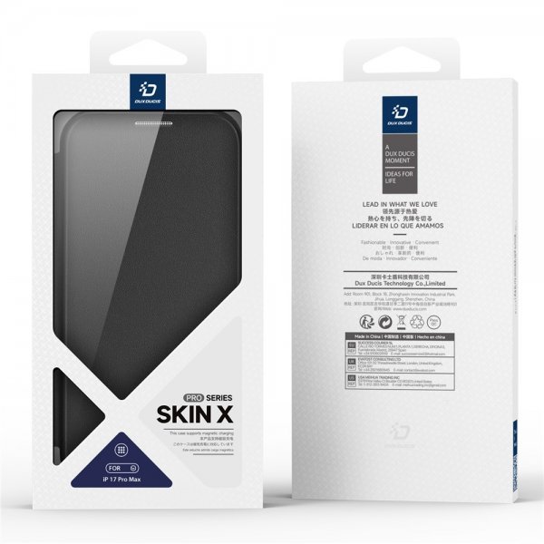 Dux Ducis iPhone 17 Pro Max -suojakuori Skin X Pro Series MagSafe, musta