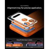 Spigen iPhone 17 Pro Max Kamerasuojalasi Glas.tR EZ Fit Optik Pro XL Oranssi