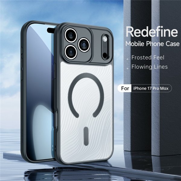 Dux Ducis iPhone 17 Pro Max Kuori Aimo Series MagSafe Musta