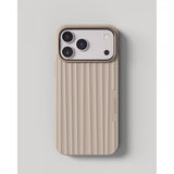Nudient iPhone 17 Pro Max Kuori Bold Case MagSafe Linen Beige