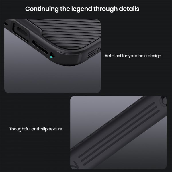 Nillkin iPhone 17 Pro Max -kuori CamShield Pro MagSafe, musta