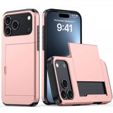 iPhone 17 Pro Max Kuori Card Slide Ruusukulta