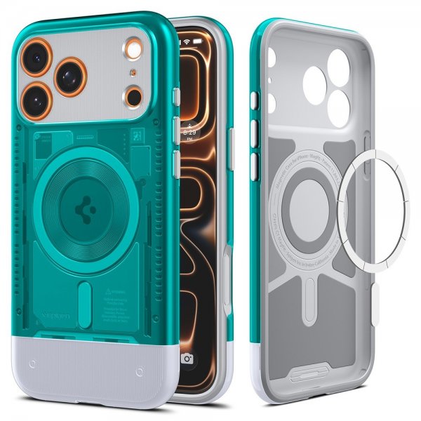 Spigen iPhone 17 Pro Max -kuori Classic C1 MagFit Bondi Blue