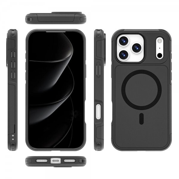 4smarts iPhone 17 Pro Max Defend Case Ultimag, musta