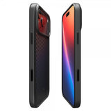 Spigen iPhone 17 Pro Max -kuori Enzo Aramid T MagFit, musta