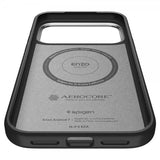 Spigen iPhone 17 Pro Max -kuori Enzo Aramid T MagFit musta hopea