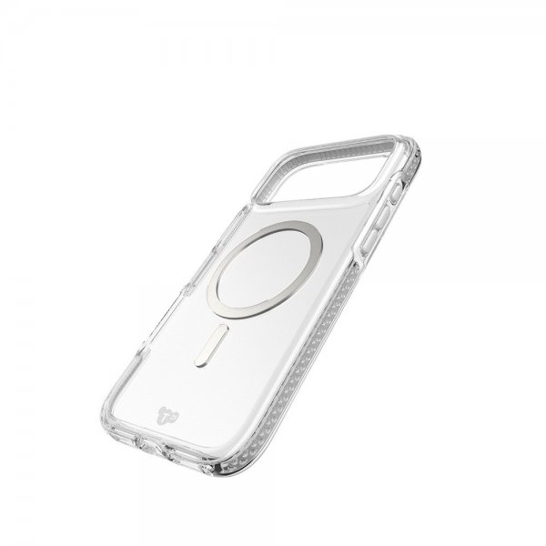 Tech21 iPhone 17 Pro Max -suojakuori EvoCrystal MagSafe Metallic Silver