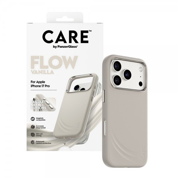 CARE by PanzerGlass iPhone 17 Pro - Flow MagSafe - Vanilla -suojakuori