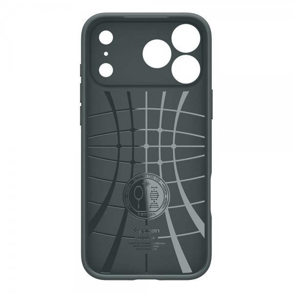 Spigen iPhone 17 Pro Max -kuori Liquid Air Abyss Green
