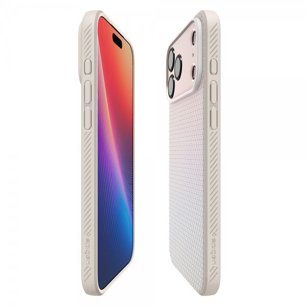 Spigen iPhone 17 Pro Max Kuori Liquid Air Natural Titanium