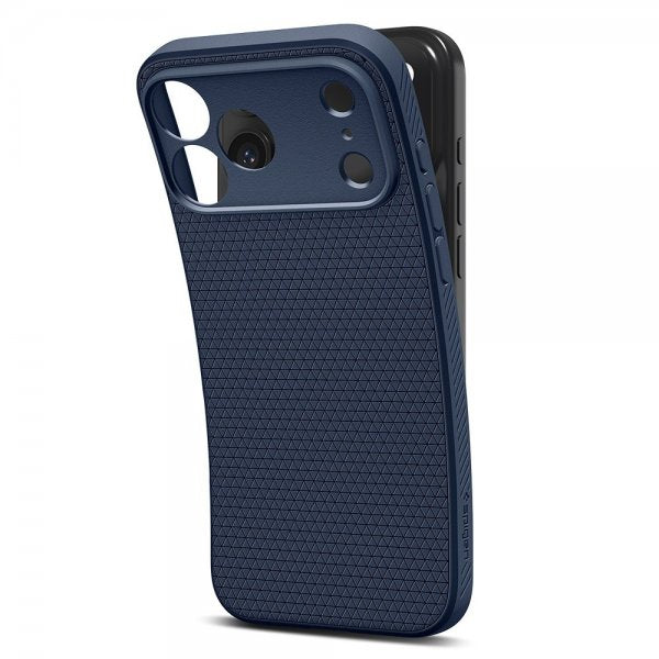 Spigen iPhone 17 Pro Max -kuori Liquid Air Navy Blue