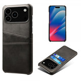 iPhone 17 Pro Max Kuori kahdella korttipaikalla Musta