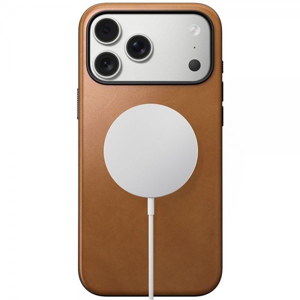 Nomad iPhone 17 Pro Max Modern Leather Case, English Tan