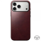 Nomad iPhone 17 Pro Max -suojakuori, Modern Leather Case, Horween Burgundy