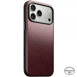 Nomad iPhone 17 Pro Max -suojakuori, Modern Leather Case, Horween Burgundy