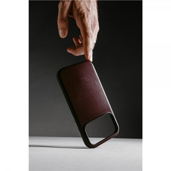 Nomad iPhone 17 Pro Max -suojakuori, Modern Leather Case, Horween Burgundy
