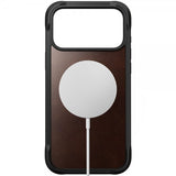 Nomad iPhone 17 Pro Max -suojakuori, Rugged Leather Case, Horween Rustic Brown