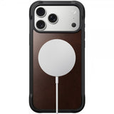 Nomad iPhone 17 Pro Max -suojakuori, Rugged Leather Case, Horween Rustic Brown