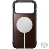 Nomad iPhone 17 Pro Max -suojakuori, Rugged Leather Case, Horween Rustic Brown