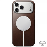 Nomad iPhone 17 Pro Max -kuori Modern Leather Case Horween Rustic Brown