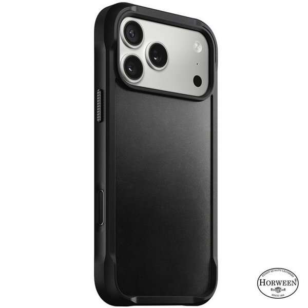 Nomad iPhone 17 Pro Max -suojakuori Modern Leather Case Horween Musta