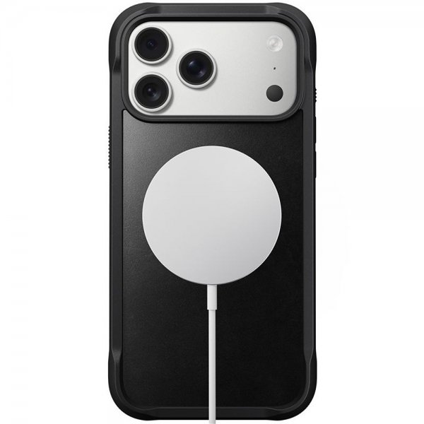 Nomad iPhone 17 Pro Max -suojakuori Modern Leather Case Horween Musta