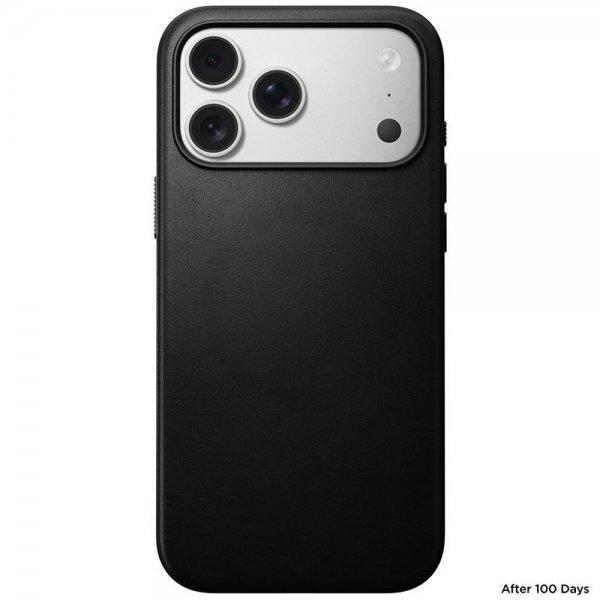 Nomad iPhone 17 Pro Max -suojakuori Modern Leather Case, musta