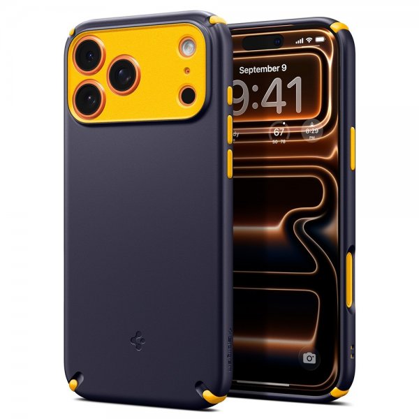 Spigen iPhone 17 Pro Max -kuori Nano Pop Hybrid MagFit Blueberry Navy
