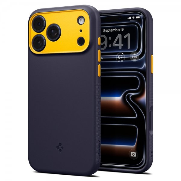 Spigen iPhone 17 Pro Max -suojakuori Nano Pop MagFit Blueberry Navy
