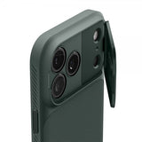 Spigen iPhone 17 Pro Max -kuori Optik Armor MagFit Abyss Green