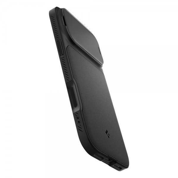Spigen iPhone 17 Pro Max -kuori Optik Armor MagFit Musta