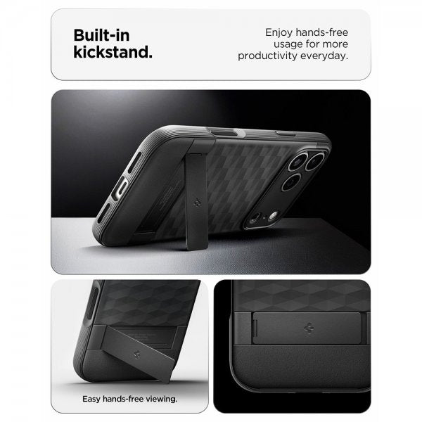 Spigen iPhone 17 Pro Max Kuori Parallax S MagFit Matte Black