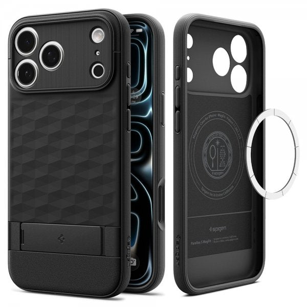 Spigen iPhone 17 Pro Max Kuori Parallax S MagFit Matte Black