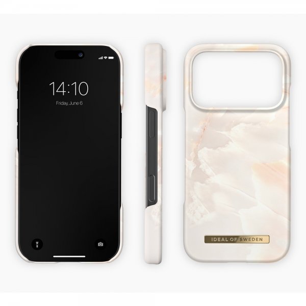 Ideal of Sweden iPhone 17 Pro Max -kuoret painettu MagSafe Rose Pearl Marble