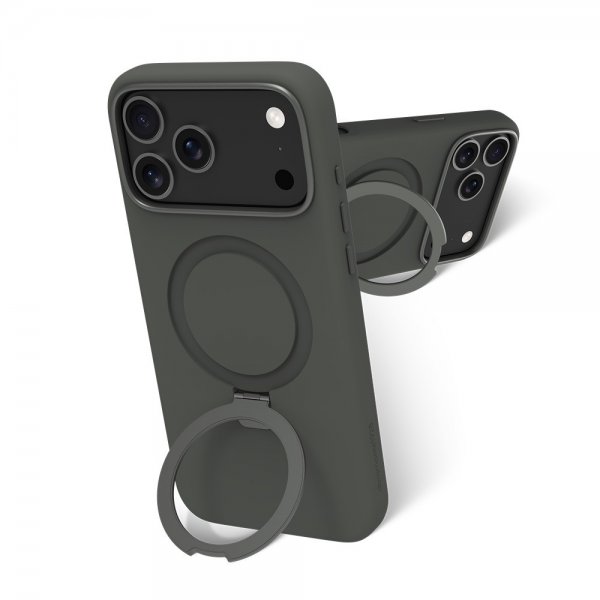 dbramante1928 iPhone 17 Pro Max kuori Roskilde MagSafe Kickstand ICON Forest Shadow
