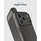 Spigen iPhone 17 Pro Max -kuori Rugged Armor MagFit Marble Gray