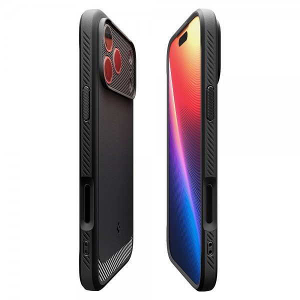 Spigen iPhone 17 Pro Max Kuori Rugged Armor MagFit Matte Black