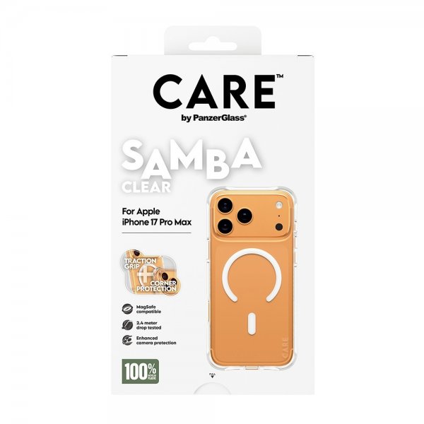 CARE by PanzerGlass iPhone 17 Pro Max -suojakuori Samba MagSafe Transparent