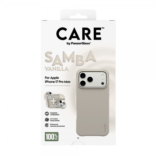 CARE by PanzerGlass iPhone 17 Pro Max -suojakuori Samba MagSafe Vanilla