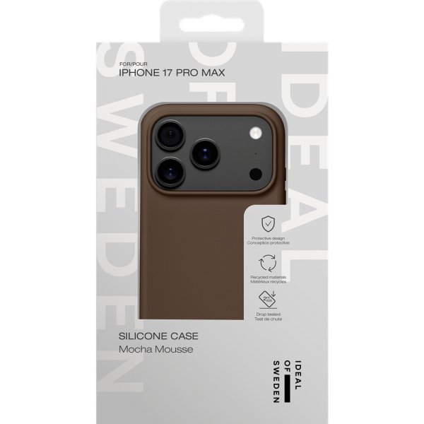 Ideal of Sweden iPhone 17 Pro Max -kuori silikonisuojus MagSafe Mocha Mousse