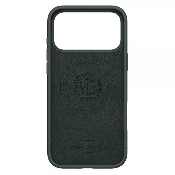 Spigen iPhone 17 Pro Max kuori Silicone Fit MagFit Abyss Green