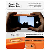 Spigen iPhone 17 Pro Max -kuori Silicone Fit MagFit Cosmic Orange