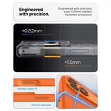 Spigen iPhone 17 Pro Max -kuori Silicone Fit MagFit Cosmic Orange