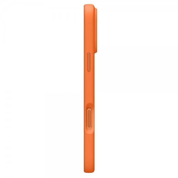 Spigen iPhone 17 Pro Max -kuori Silicone Fit MagFit Cosmic Orange