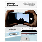 Spigen iPhone 17 Pro Max -kuori Silicone Fit MagFit Mute Blue