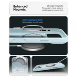 Spigen iPhone 17 Pro Max -kuori Silicone Fit MagFit Mute Blue