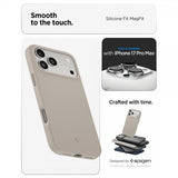 Spigen iPhone 17 Pro Max kuori Silicone Fit MagFit Stone