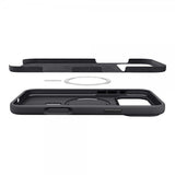 Spigen iPhone 17 Pro Max kuori Silicone Fit MagFit musta