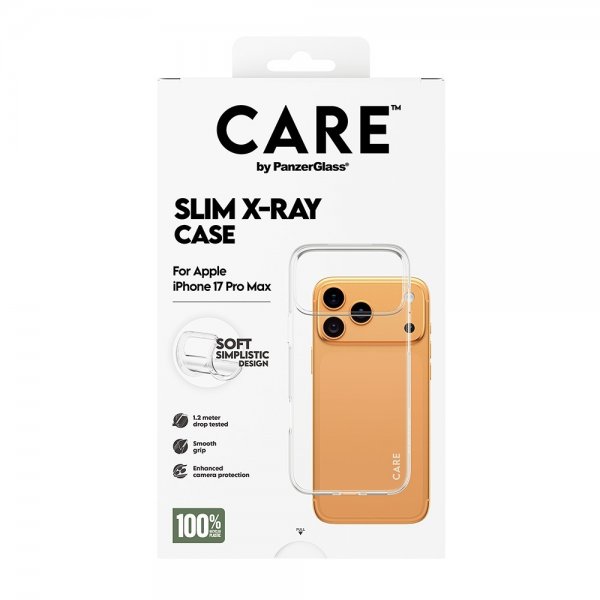 CARE by PanzerGlass iPhone 17 Pro Max -ohut X-Ray Transparent -suojakuori